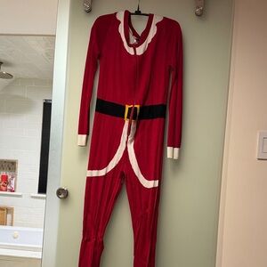 Red Santa Claus Onesie Pajamas for Ladies - Size M